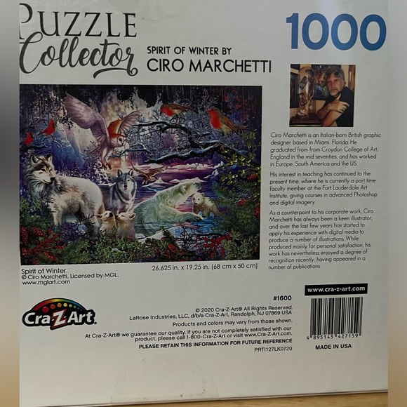 New in box- Puzzle Collector “Spirit of Winter” by Ciro Marchetti, 1000 pieces - Picture 2 of 3